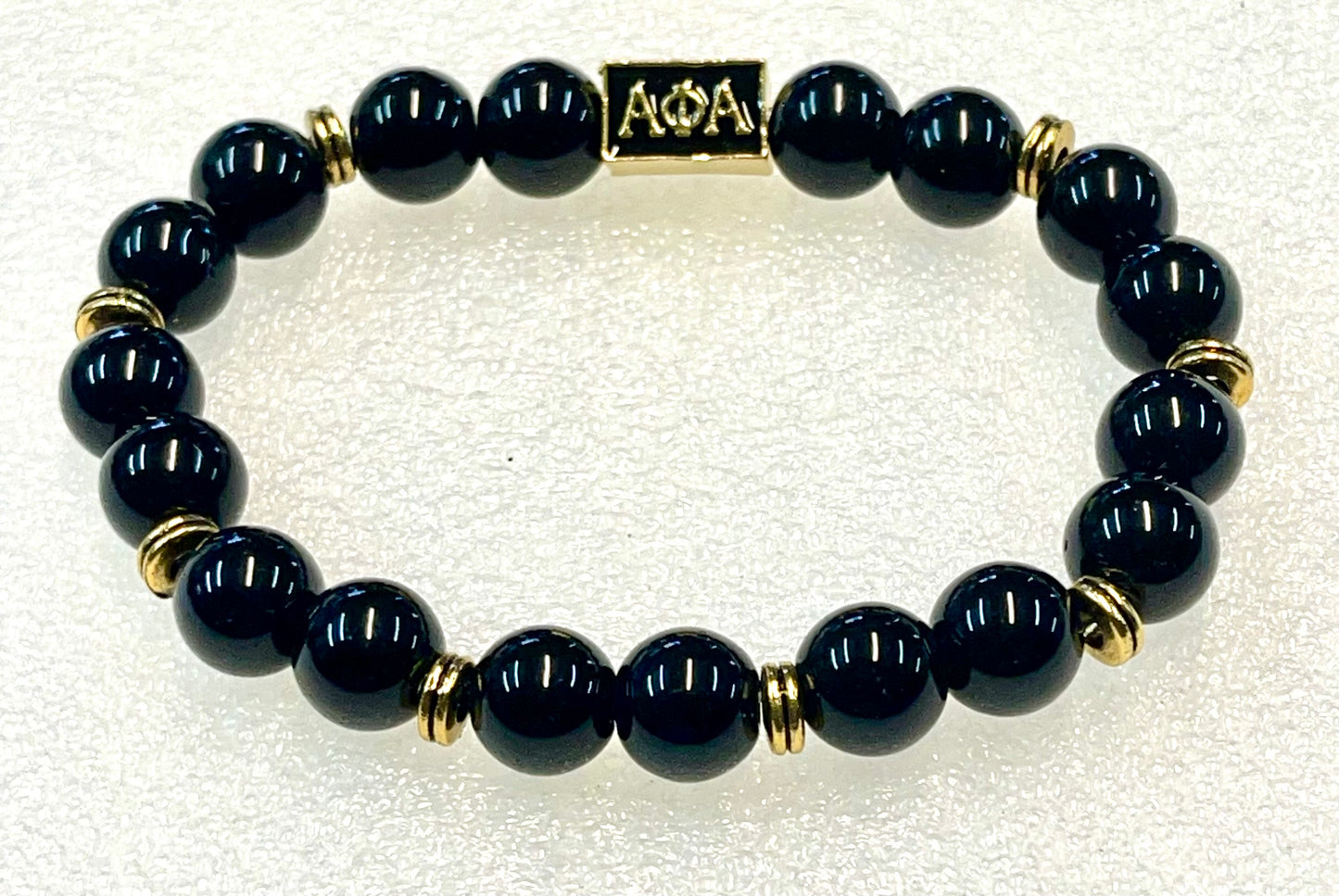 ALPHA Stretch Beaded Bracelet